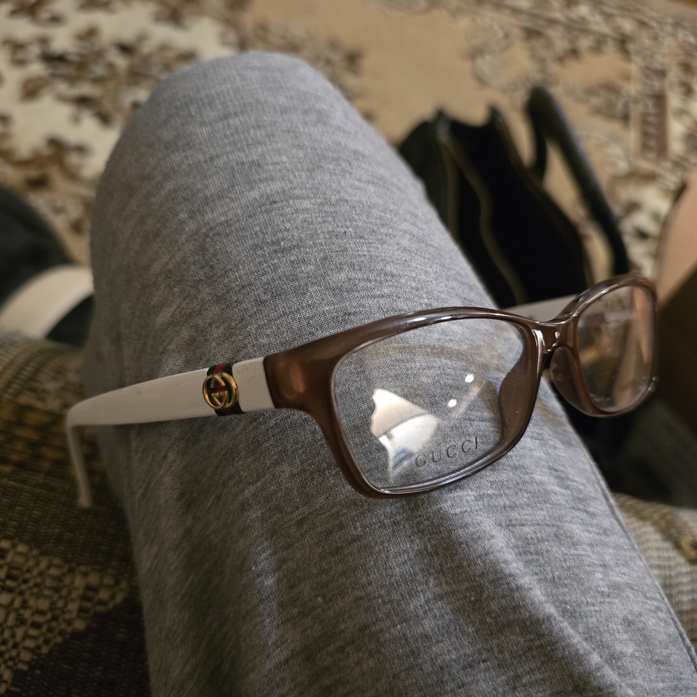 Gucci Brown and White Men's Glasses